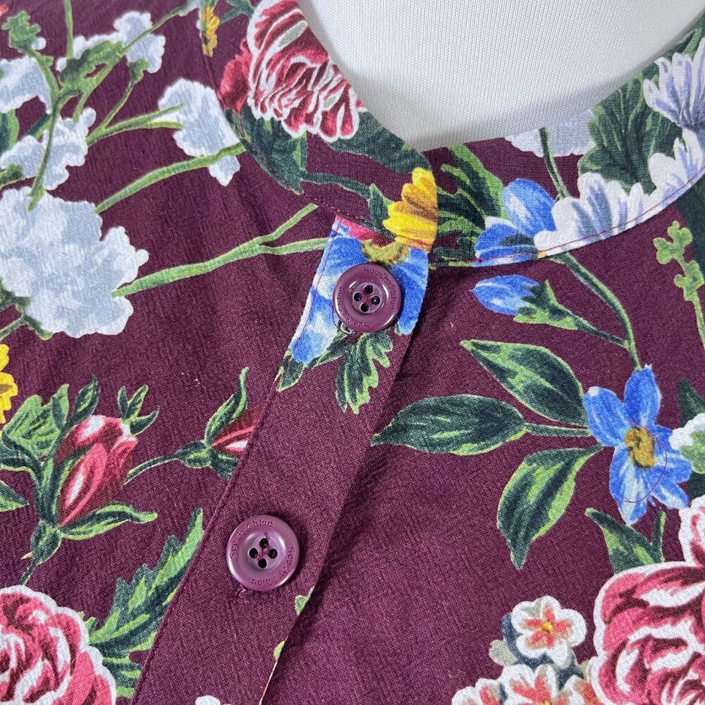 $498 NWOT SEE BY CHLOÉ Floral Print Cotton Multicolor Dress Size 38 - Picture 7 of 13